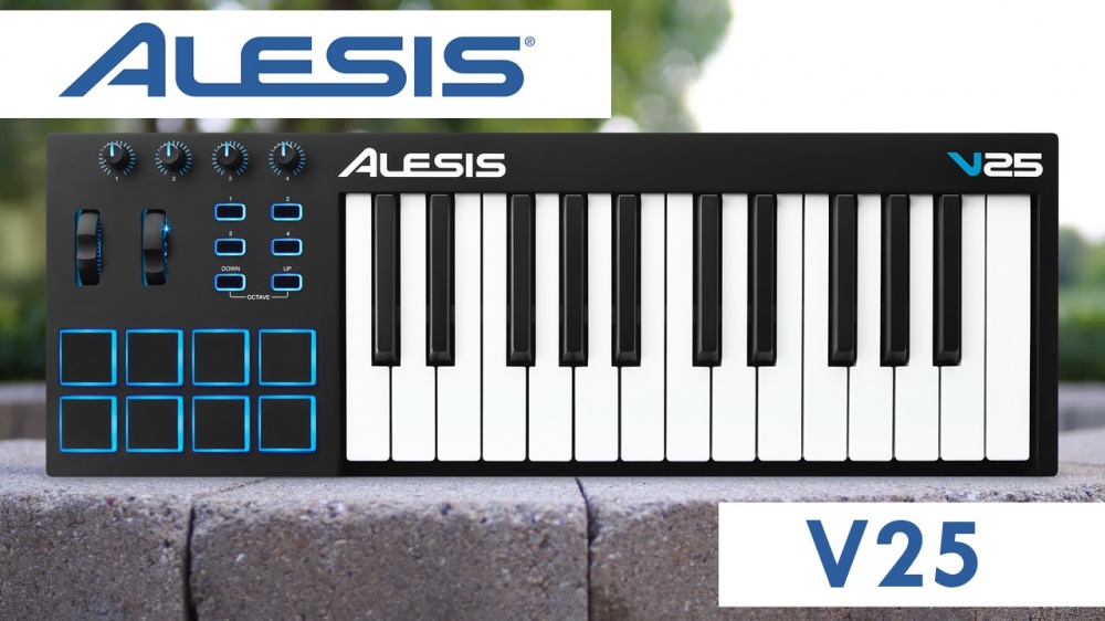 Обзор MIDI-клавиатуры ALESIS V25
