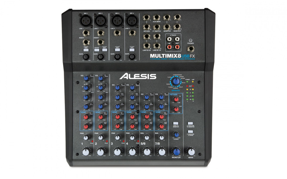 MULTIMIX 8 USB FX 8-канальный микшер с эффектами / USB-аудиоинтерфейс